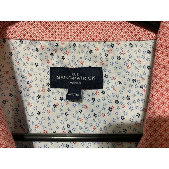 𝅺RUE Saint-Patrick short sleeve button down shirt size XXL - Picture 3 of 9